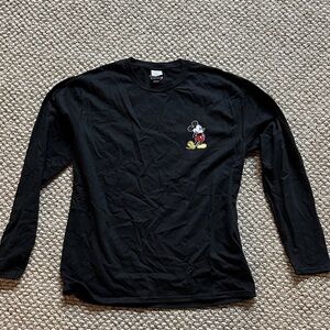 Disney Black Crew Neck Shirt